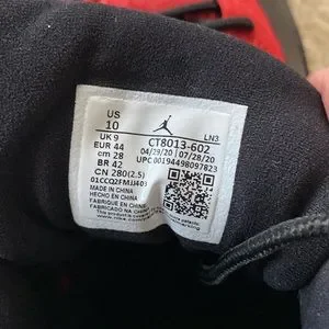 NWOT Air Jordan 12 Retro “Reverse Flu Game” Mens size 10 red w/ black accent Jordan | Shoes | Nwot Air Jordan 2 Retro Reverse Flu Game  main image 4